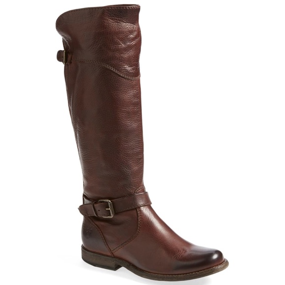 Frye Phillip Extended Calf Riding Boot | Cognac